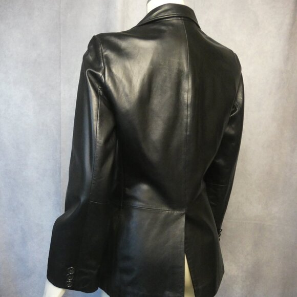 Vintage Banana Republic Leather Blazer - Picture 2 of 3